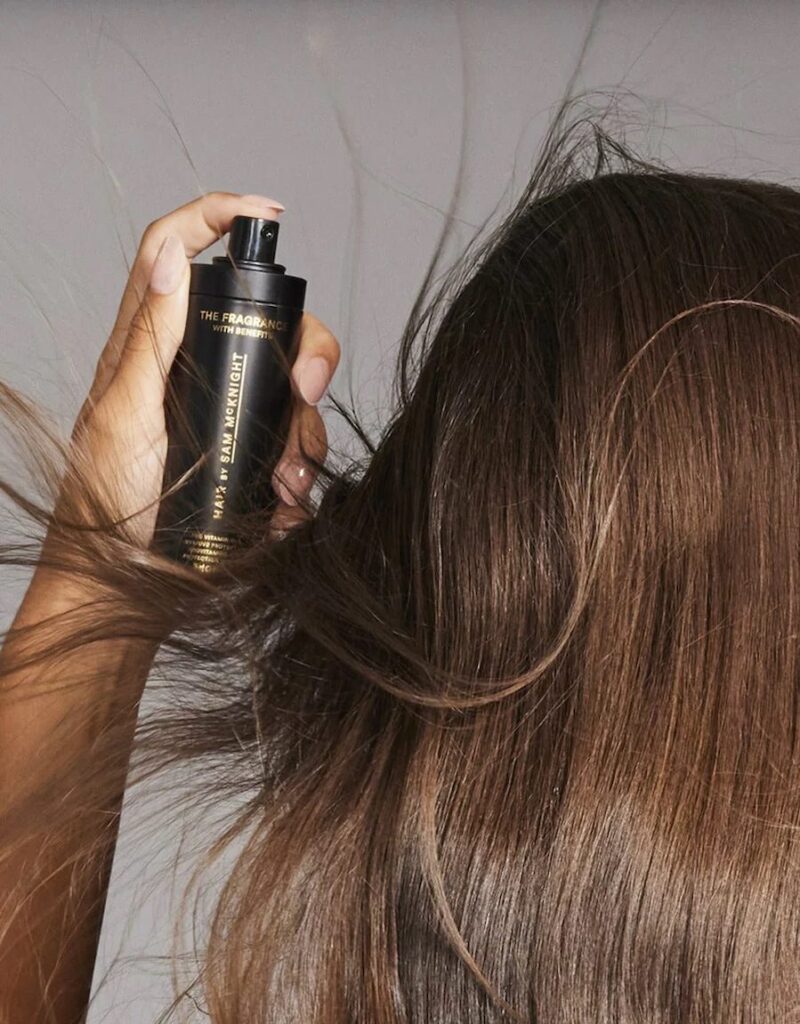 Applying Hair by Sam McKnight The Fragrance with Benefits to hair